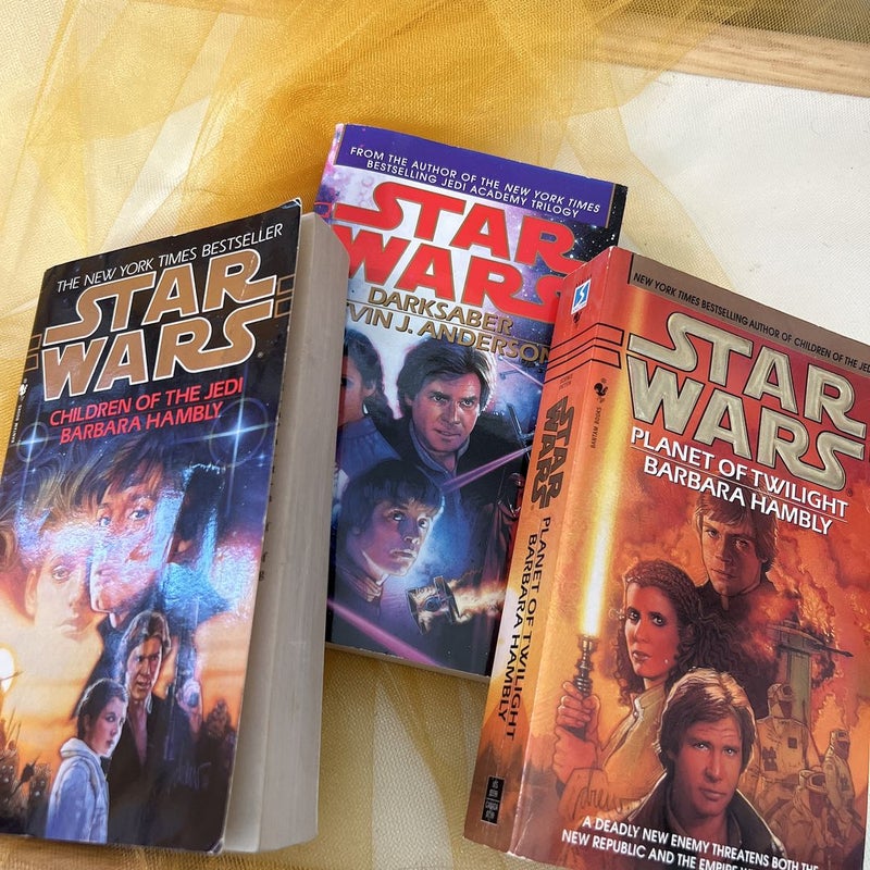 BUNDLE: Star Wars Legends Callista Trilogy; Children of the Jedi, Darksaber, Planet of Twilight