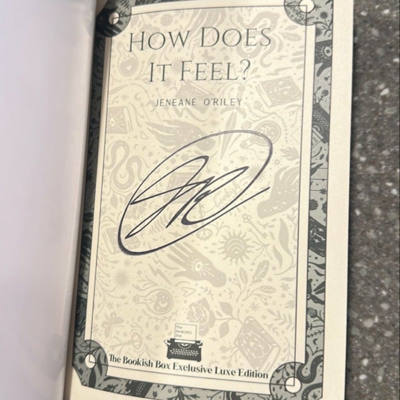 How Does It Feel? Signed bookish box sprayed edges exclusive 