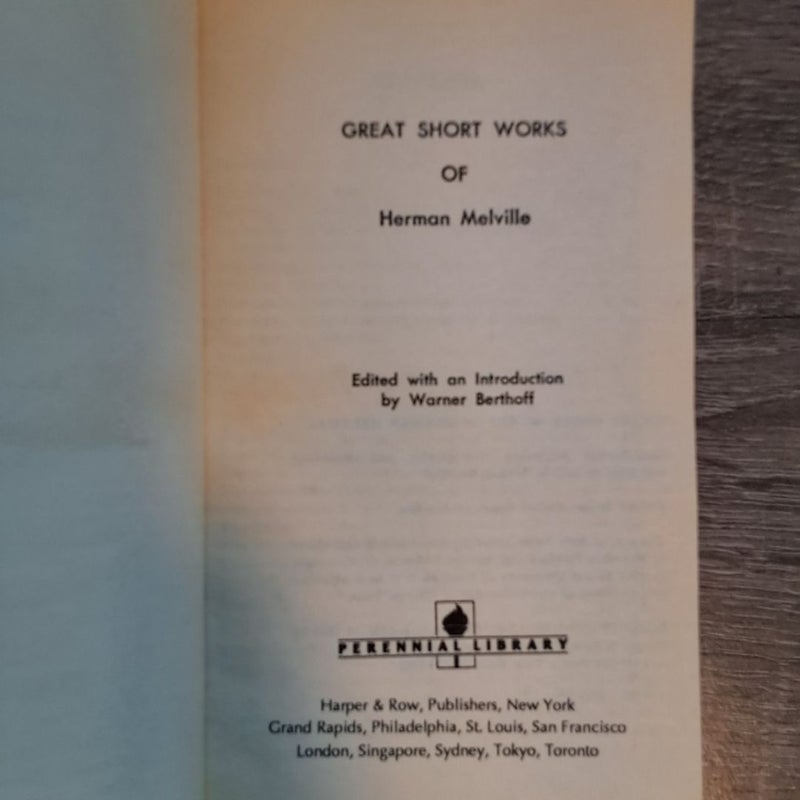 Great Short Works of Herman Melville