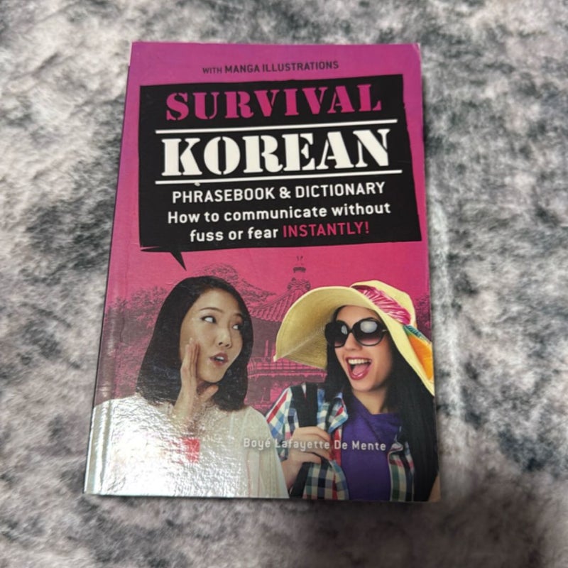 Survival Korean Phrasebook and Dictionary