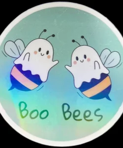 Boo Bees Humorous Ghost Bee Sticker