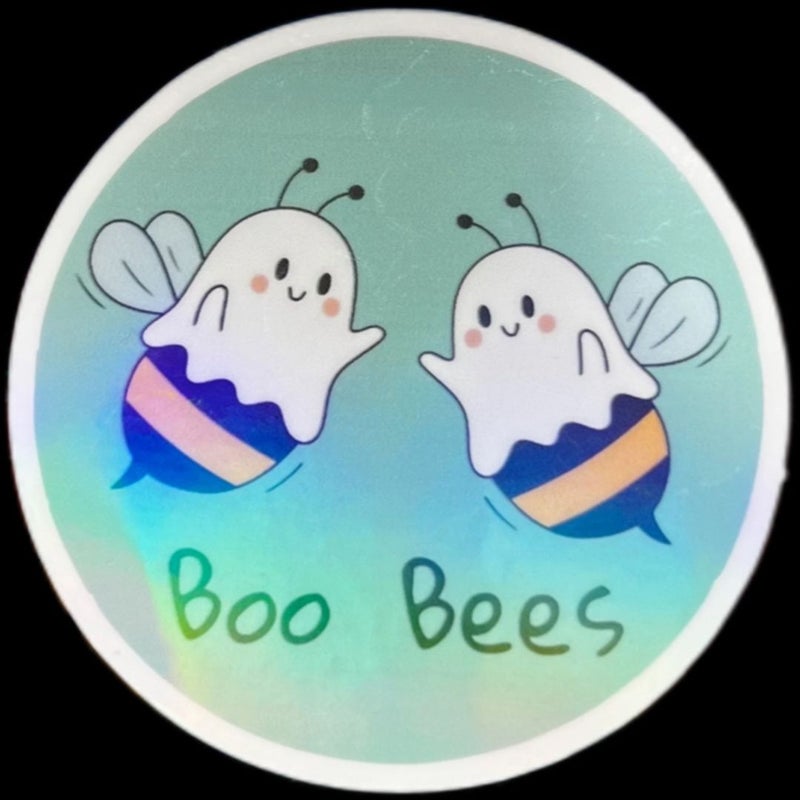 Boo Bees Humorous Ghost Bee Sticker