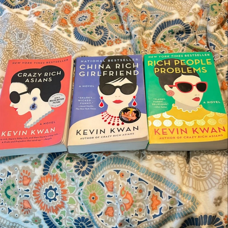 Bundle: Crazy Rich Asians, China Rich Girlfriend & Rich People Problems