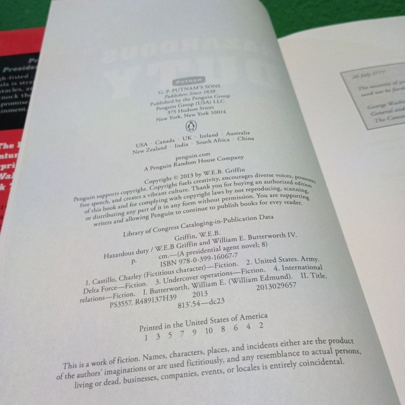 Hazardous Duty - First Edition (Printing 1)