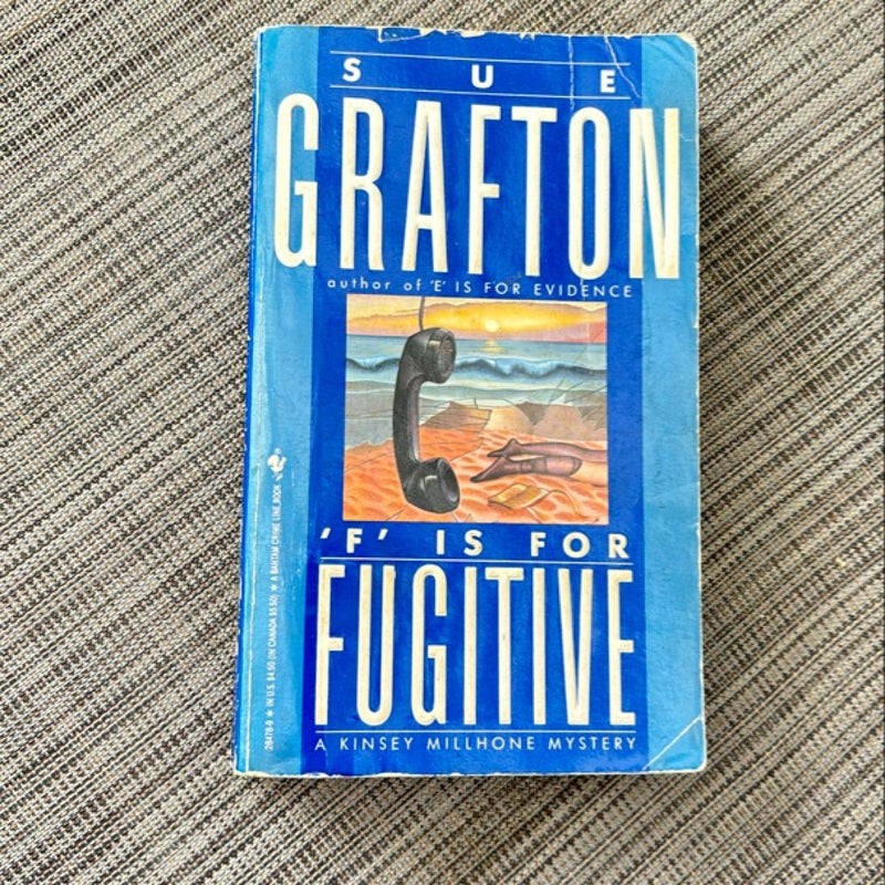 ‘F’ is for Fugitive