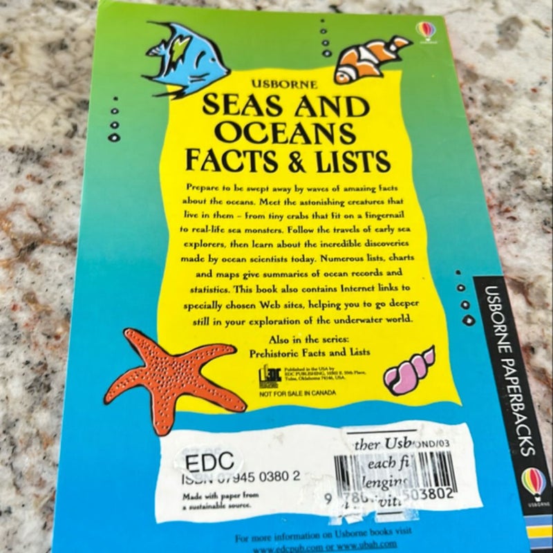 Seas and Oceans Facts and Lists