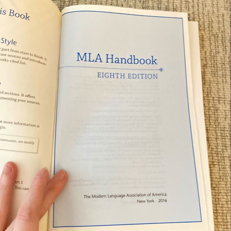 MLA Handbook