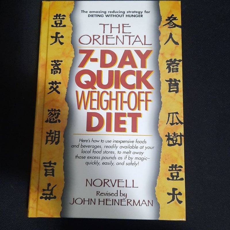 Oriental 7-Day, Quick Weight-off Diet