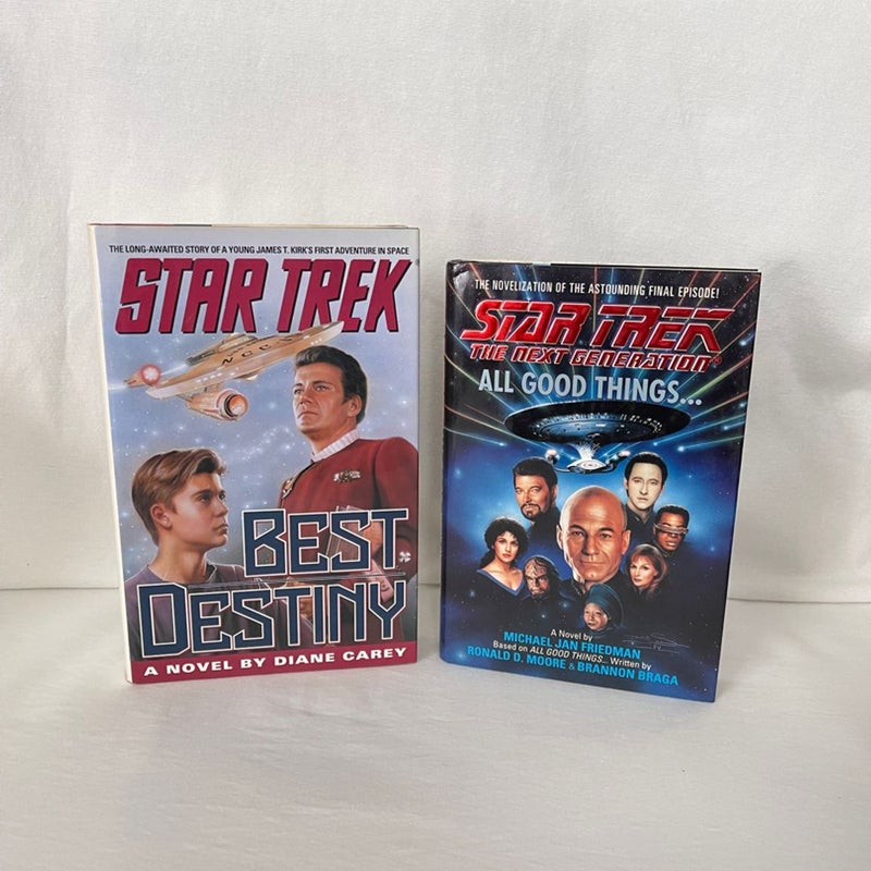 Star Trek Hardcover Book Lot (8 Books)