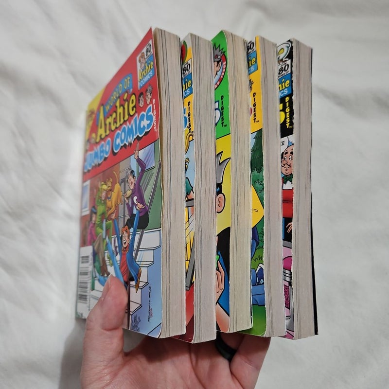 World of Archie Jumbo Comics - 5 book lot