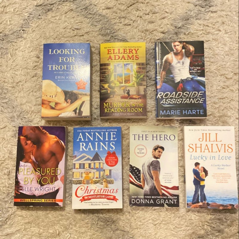 Lot of 7 Romance Books