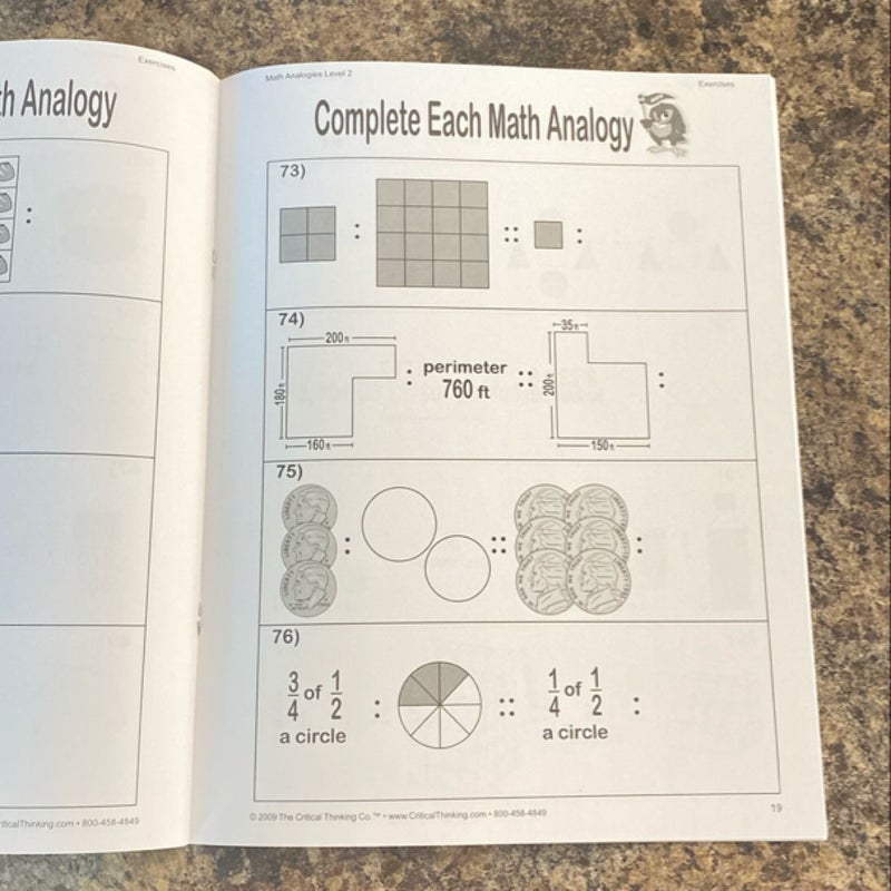 Math Analogies Level 2