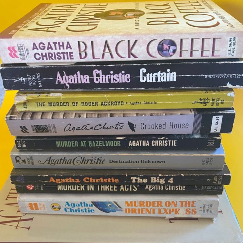 Lot Of 10 Agatha Christie Black Coffee Big 4 Crooked House Destination Unknown