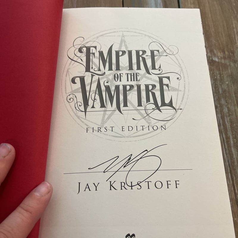 Empire of the Vampire (special edition) by Jay Kristoff, Hardcover Pangobooks