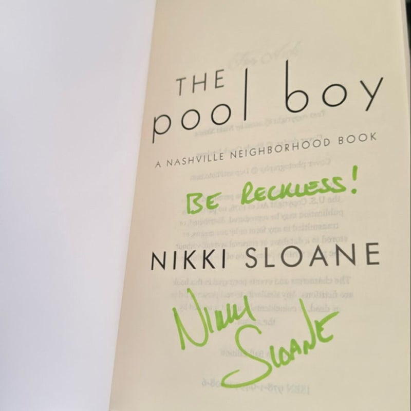 The Pool Boy SIGNED self pub