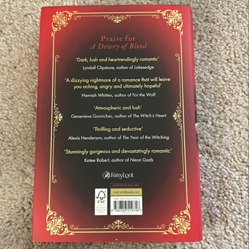 A Dowry of Blood: Fairyloot edition 