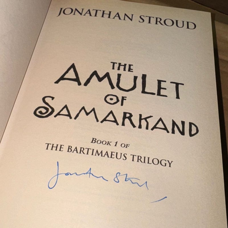 THE AMULET OF SAMARKAND SIGNED 