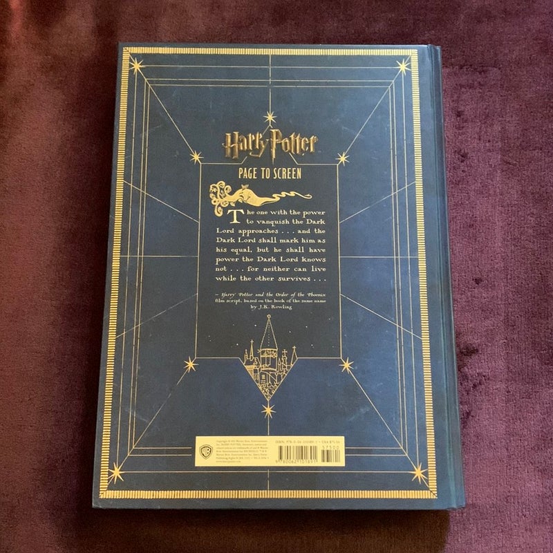 Harry Potter Page to Screen