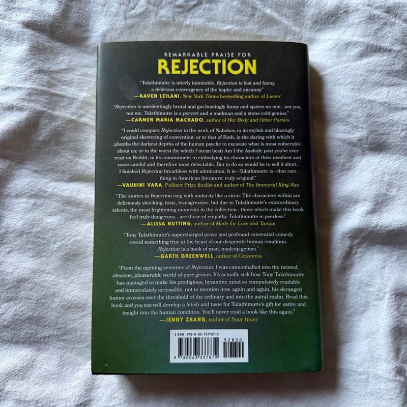 Rejection by Tony Tulathimutte, Hardcover | Pangobooks