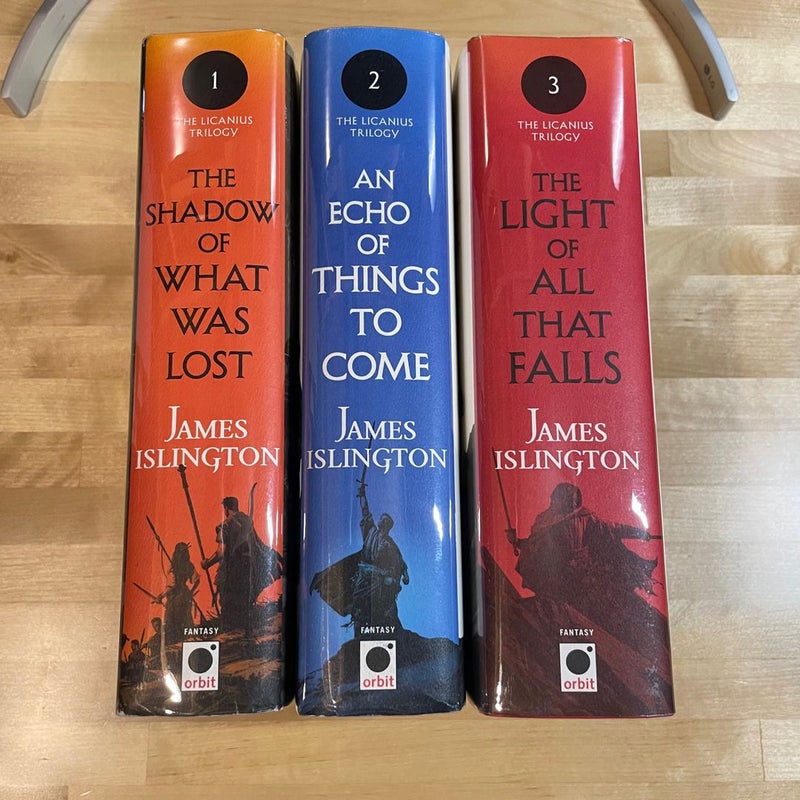 Licanius Trilogy by James Islington (Hardcover, 1st Edition, Like New)