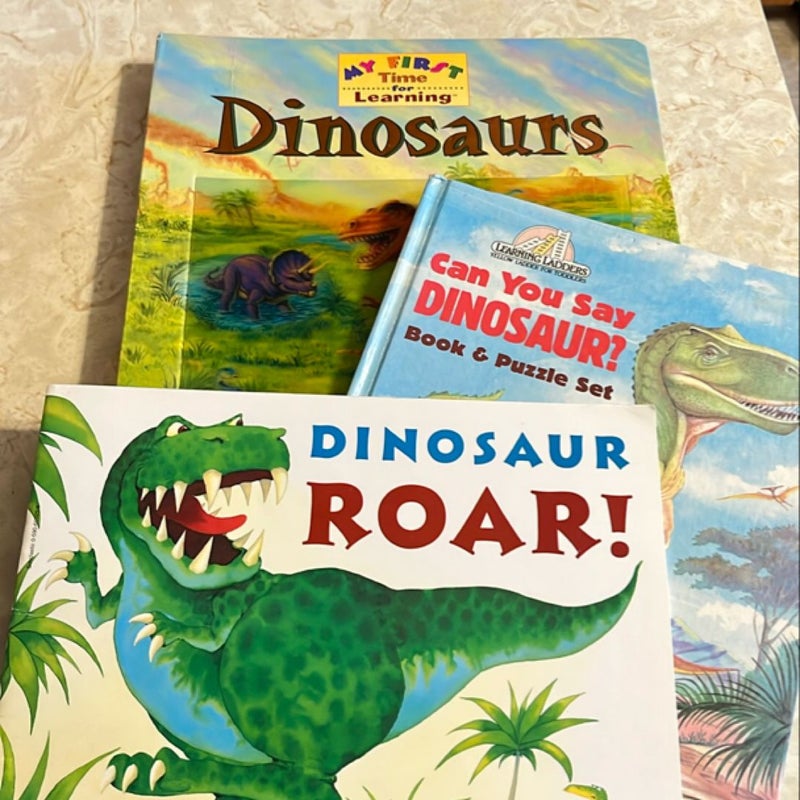 Dinosaur bundle of 3 books