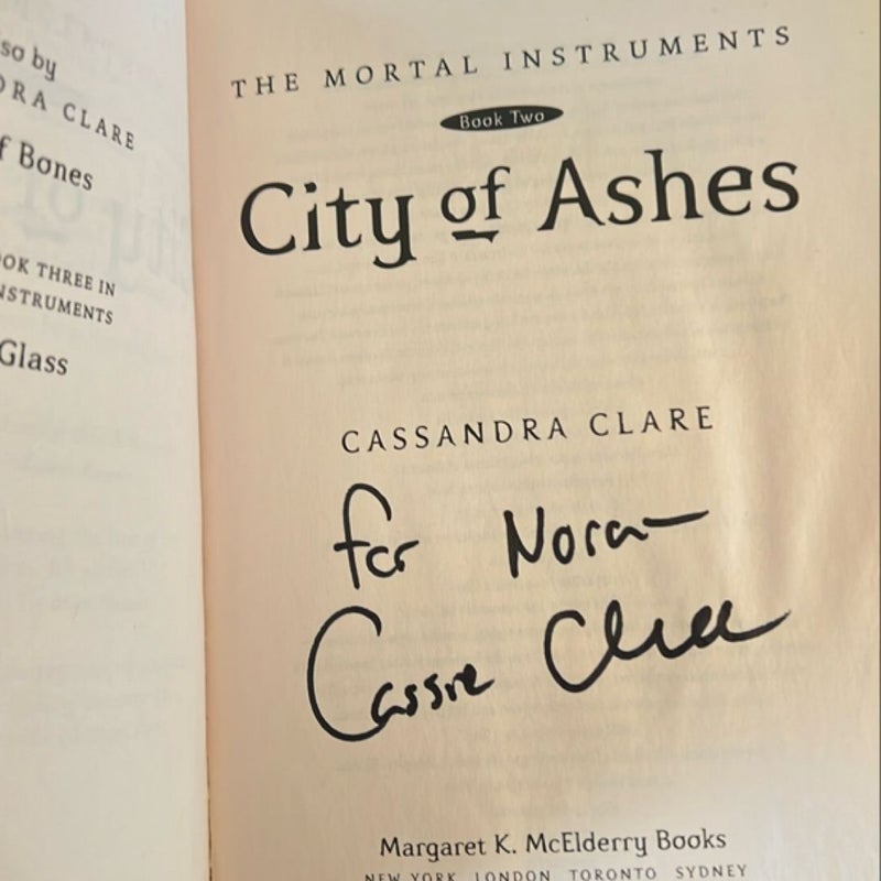 City of Ashes (Signed Copy)