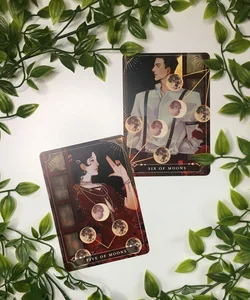 FairyLoot Tarot Cards Five and Six of Moons (Juliette and Roma) These Violent Delights 