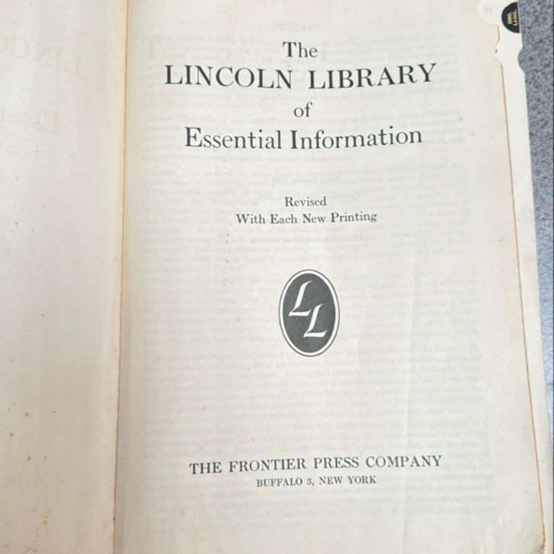 The Lincoln Library of essential information 