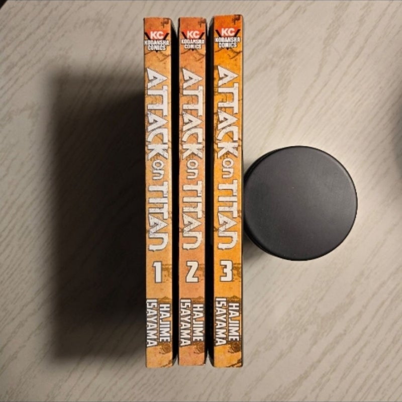 Attack on Titan Manga 1-3
