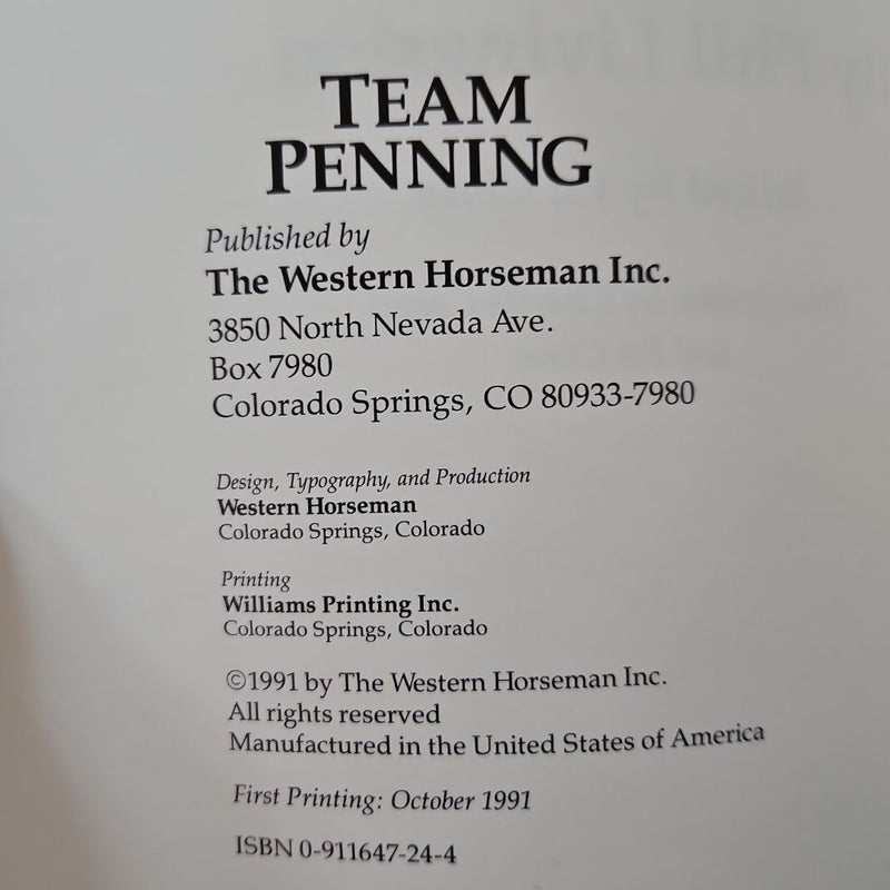 Team Penning