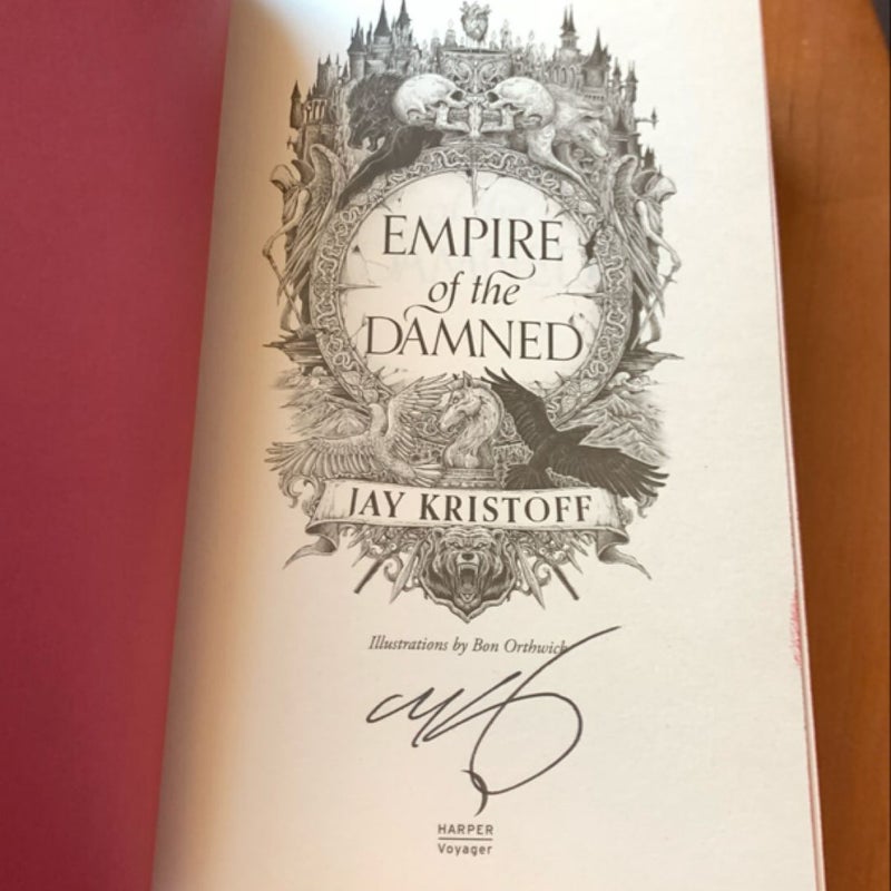4 Signed Hardcover Bundle: Including Empire of the Vampire, Empire of the Damned, Gods of the Wyrdwood, Witch King (Waterstones, Broken Binding, Illumicrate Special Editions)
