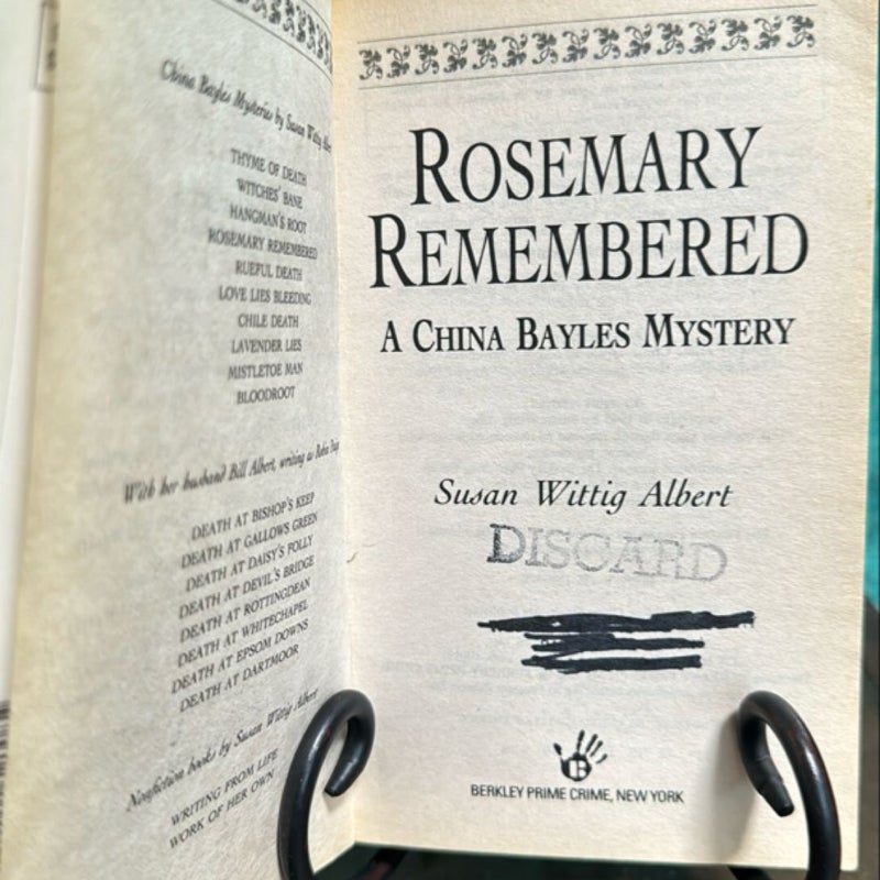 Rosemary Remembered