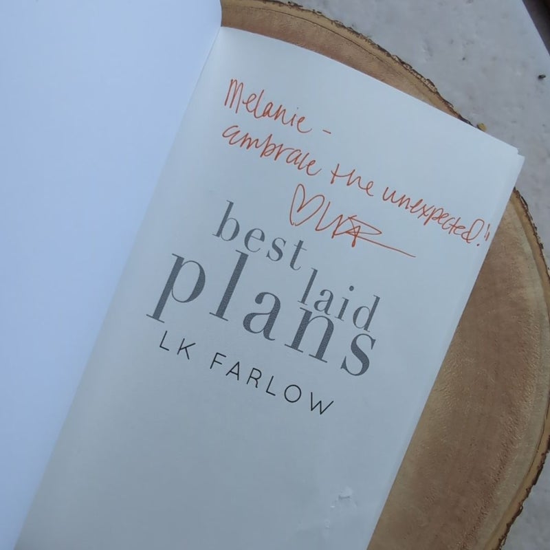 *SIGNED* Best Laid Plans OOP cover