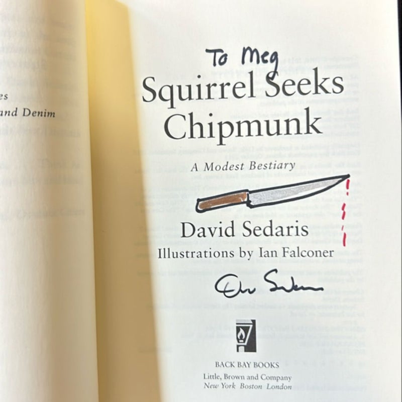 Squirrel Seeks Chipmunk SIGNED BY THE AUTHOR