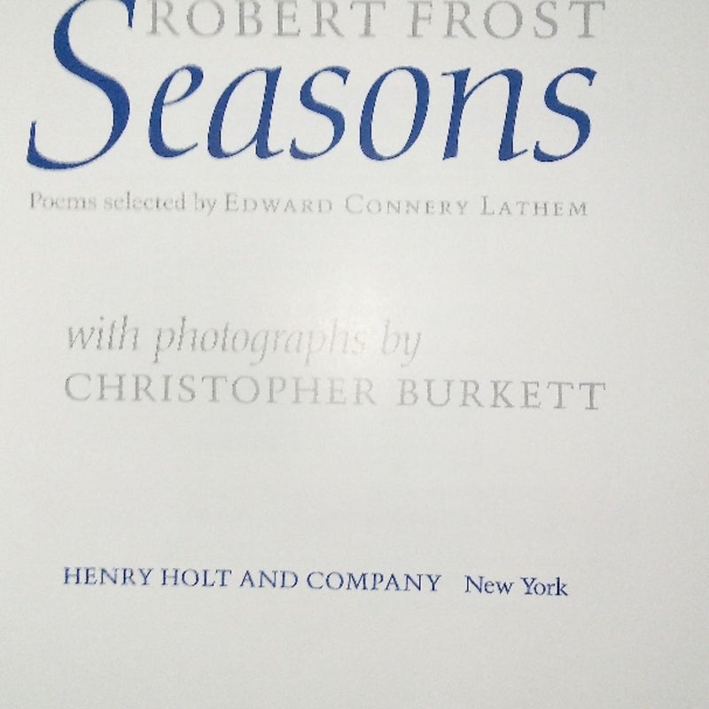 Robert Frost Seasons 