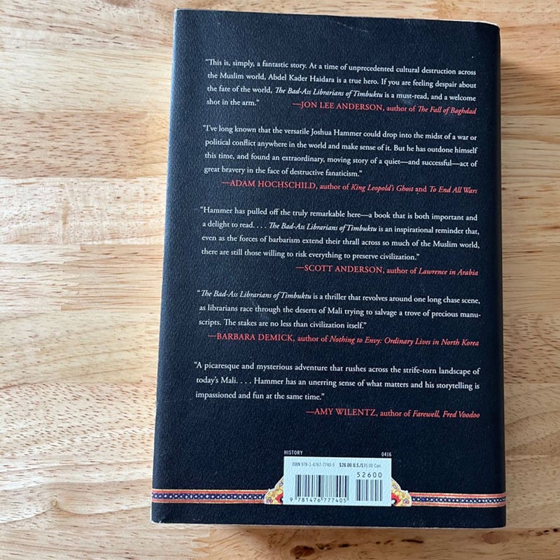 The Bad-Ass Librarians of Timbuktu by Joshua Hammer, Hardcover 
