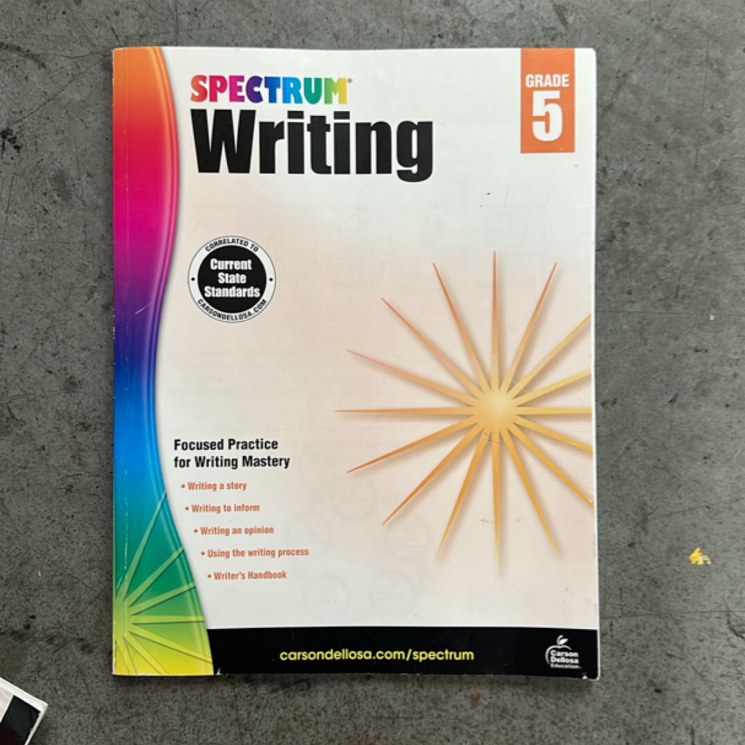 Spectrum Writing, Grade 5