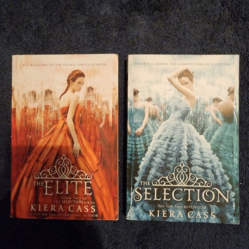 Book one and two of the Kiera Cass Selection Series 