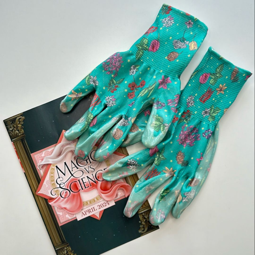 Botanical Constellation gardening gloves inspired by The Surviving Sky ILLUMICRATE