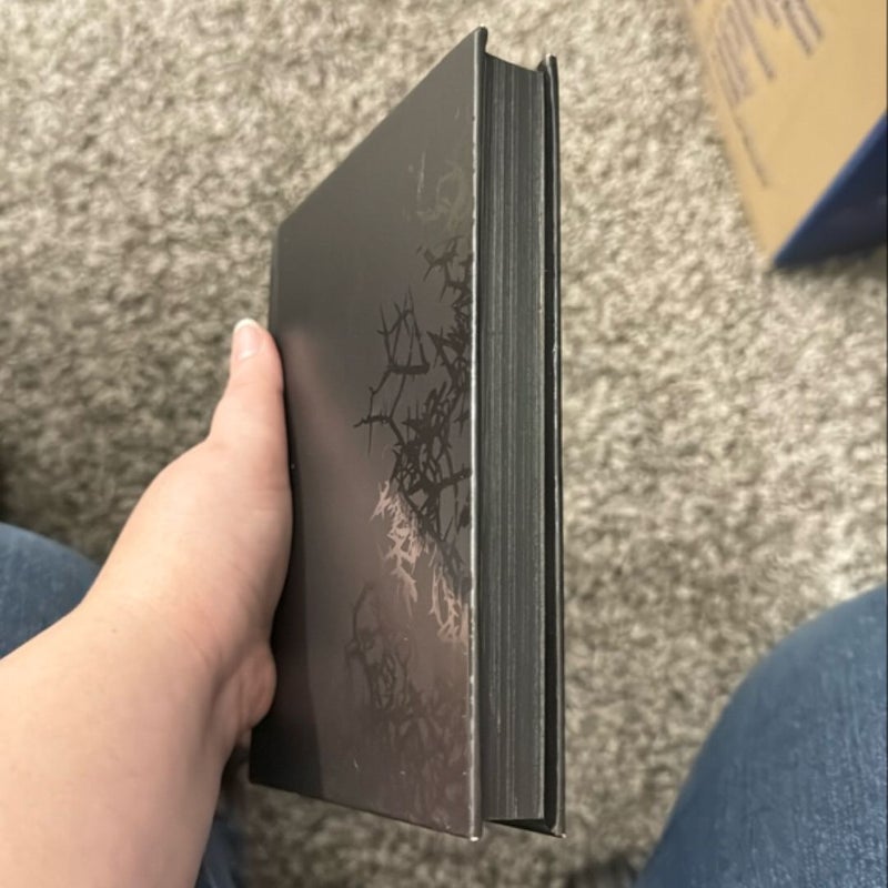 Maleficent hardcover book with black sprayed edges