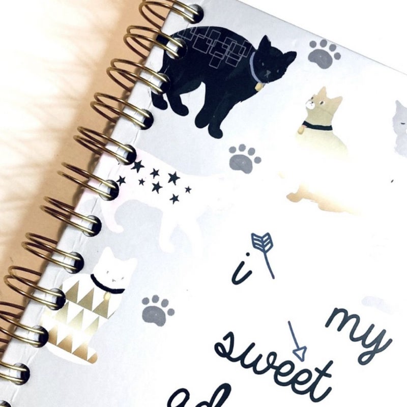 My Sweet Adorable Cat Spiral Writing Journal