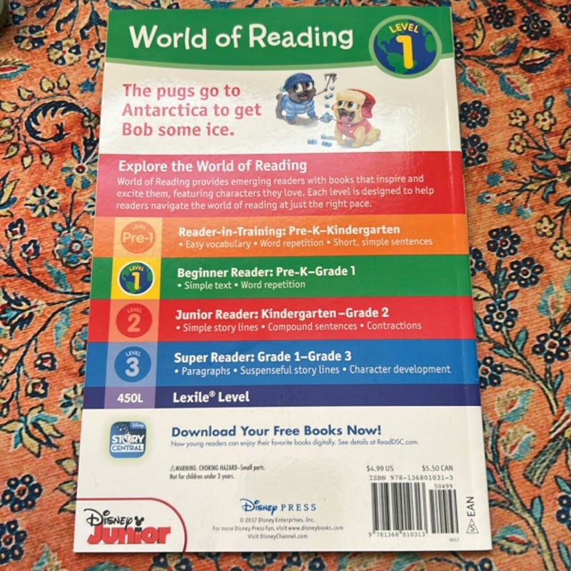 World of Reading: Puppy Dog Pals Ice, Ice, Puggy (Level 1 Reader)