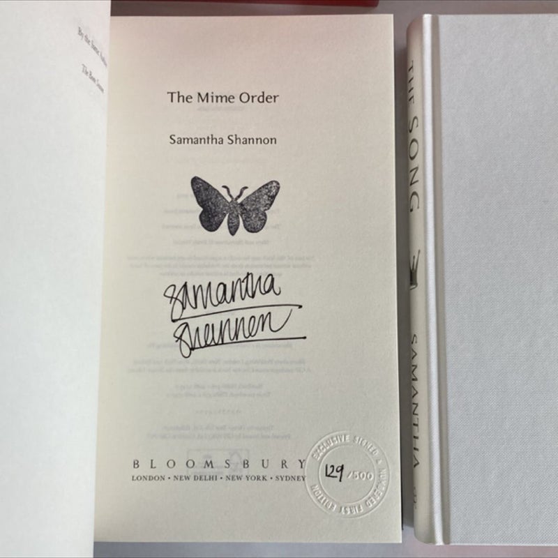 The Bone Season 1-4 Goldsboro SIGNED NUMBERED 1/1 Editions