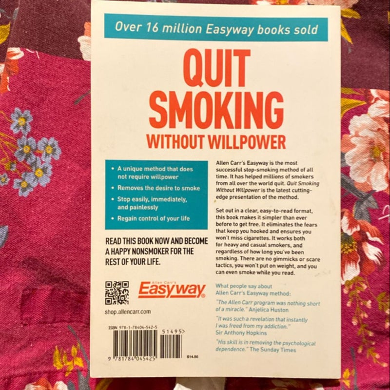 Updated Allen Carr's Easy Way to Quit Smoking Without Willpower - Includes Quit Vaping