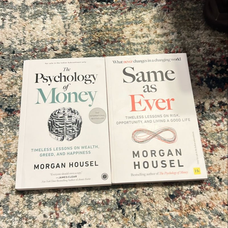 Same as Ever & The Psychology Of Money 2 Books Collection Set By Morgan Housel