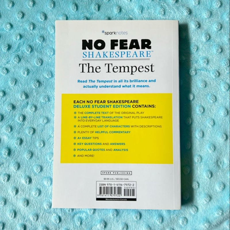 Tempest: No Fear Shakespeare Deluxe Student Edition