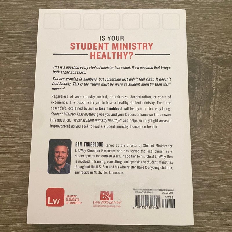 Student Ministry That Matters