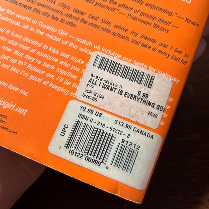 Gossip Girl: All I Want Is Everything