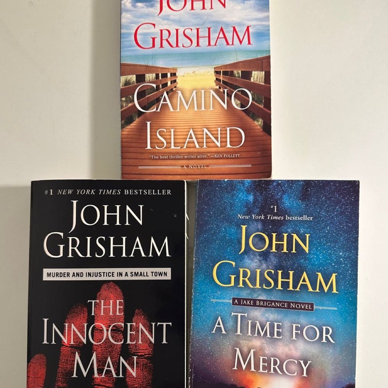 John Grisham Novel Book Lot of 3 Paperback Books-Fiction & Nonfiction Thrillers