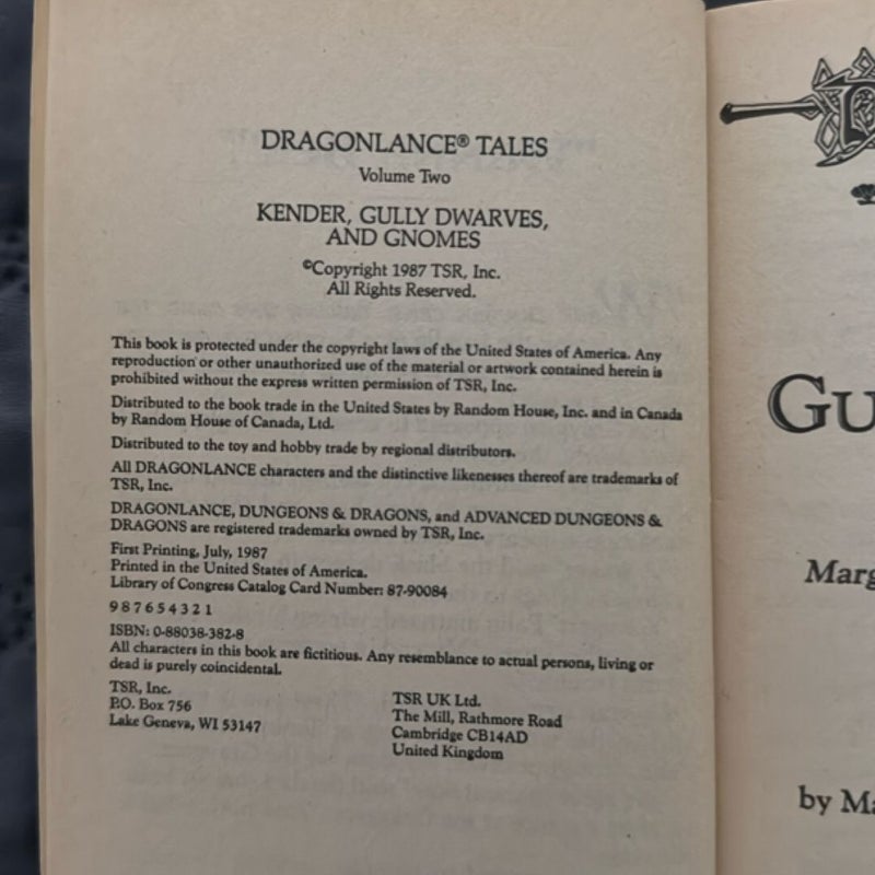 Kender, Gully Dwarves and Gnomes